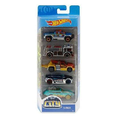 5 mašinėlių rinkinys Hot Wheels 1806 Spalvotas Oranžinė