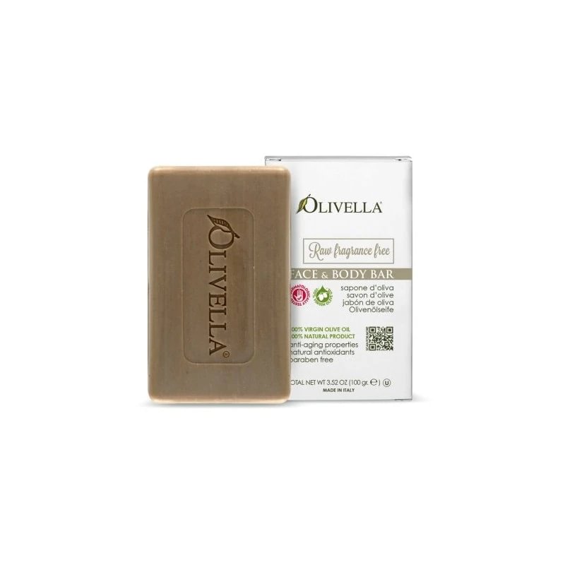 Olivella Raw Fragrance be kvapis muilas veidui ir kūnui 100g