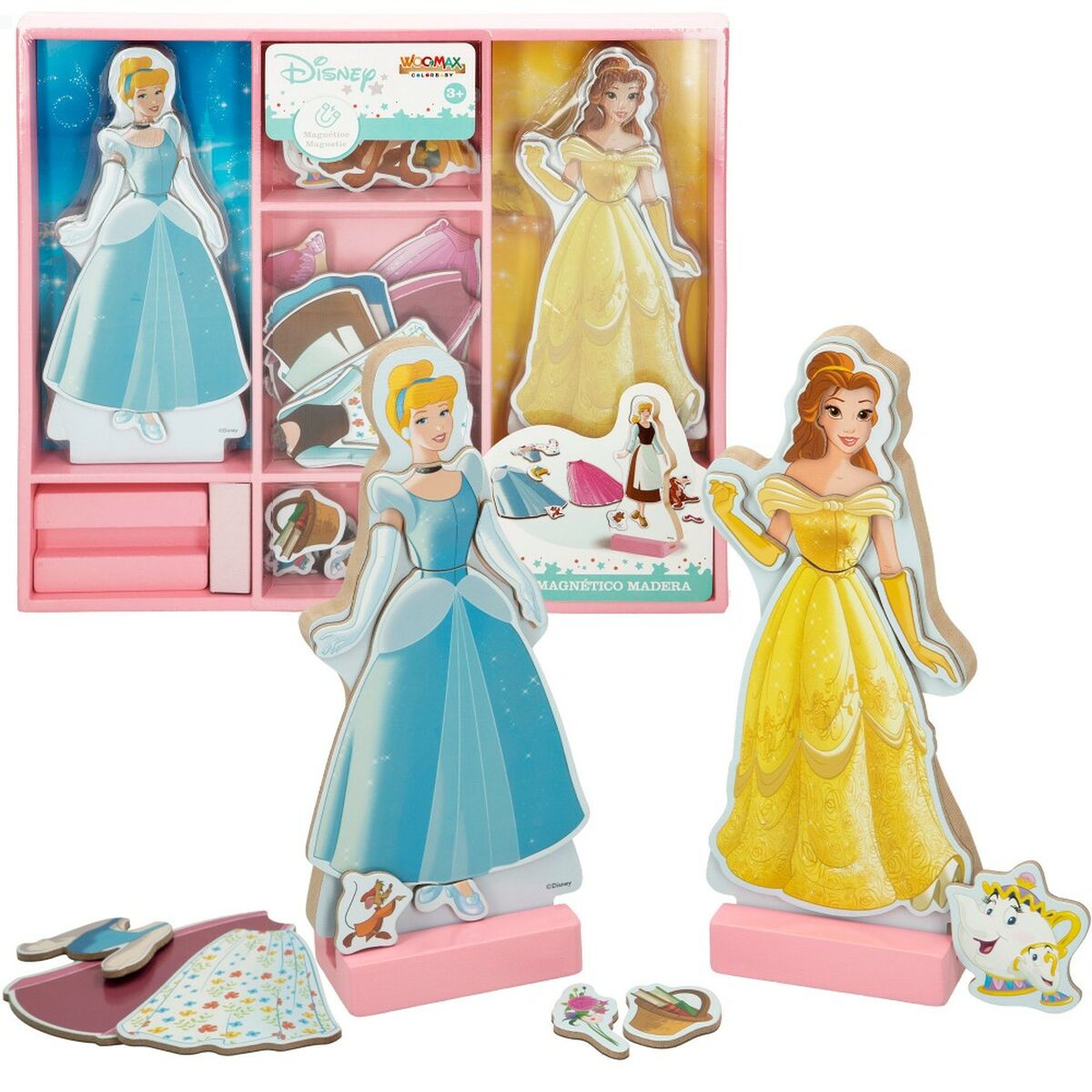 Statulėlės Disney Princess 45 Dalys 4 vnt. 9 x 20,5 x 1,2 cm