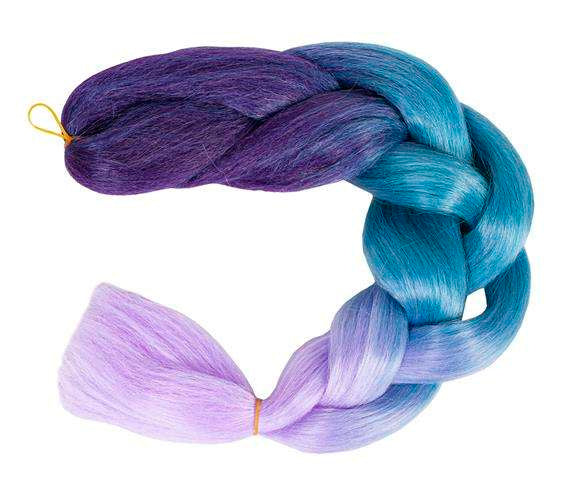 Sintetinės plaukų pynės ombre blue/fio W10342
