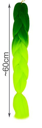 Sintetinės plaukų pynės ombre green/neonW10344