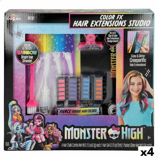 Plakų stiliavimo rinkinys Monster High Plaukų segtukas (4 vnt.)