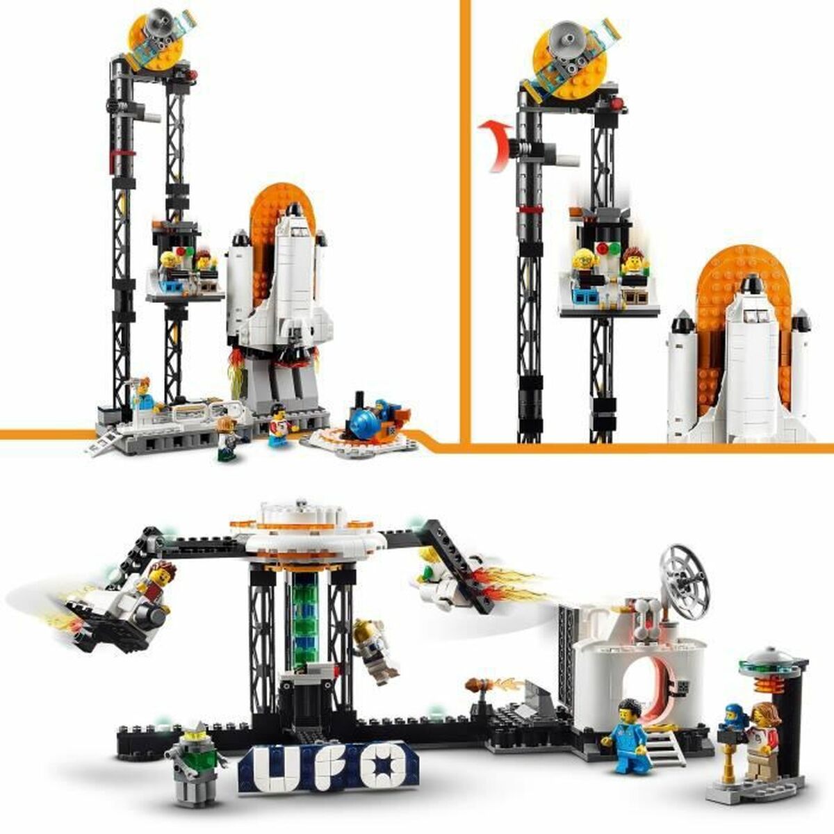 Statybos rinkinys Lego Creator 31142 Space Rollercoaster Spalvotas 874 Dalys