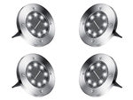 Solar disk garden lights twilight sensor 4vnt