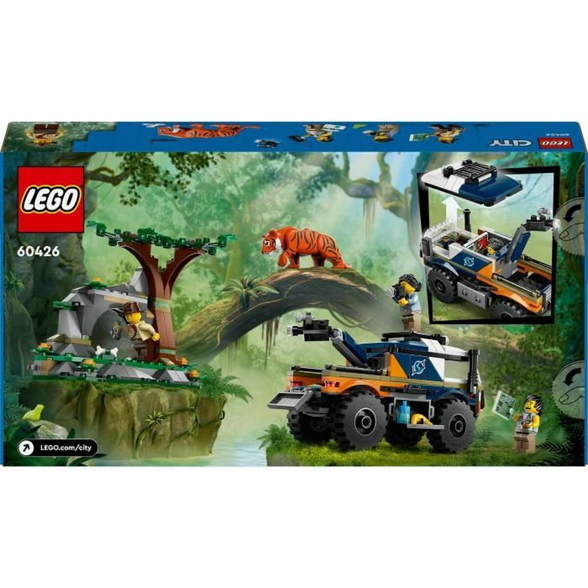 Statybos rinkinys Lego 60426 Jungle Explorer Off-Road Truck Spalvotas