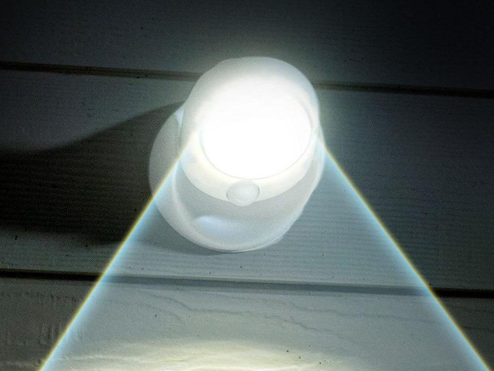 Led cob 360 baterijos lempa su judesio detektoriumi