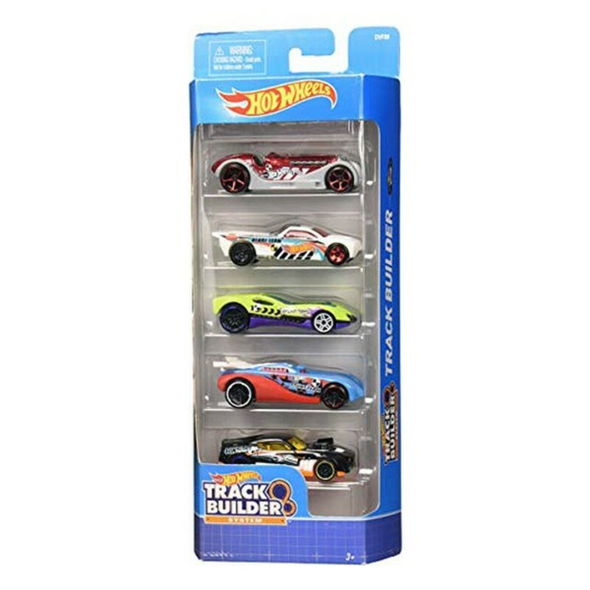 5 mašinėlių rinkinys Hot Wheels 1806 Spalvotas Oranžinė