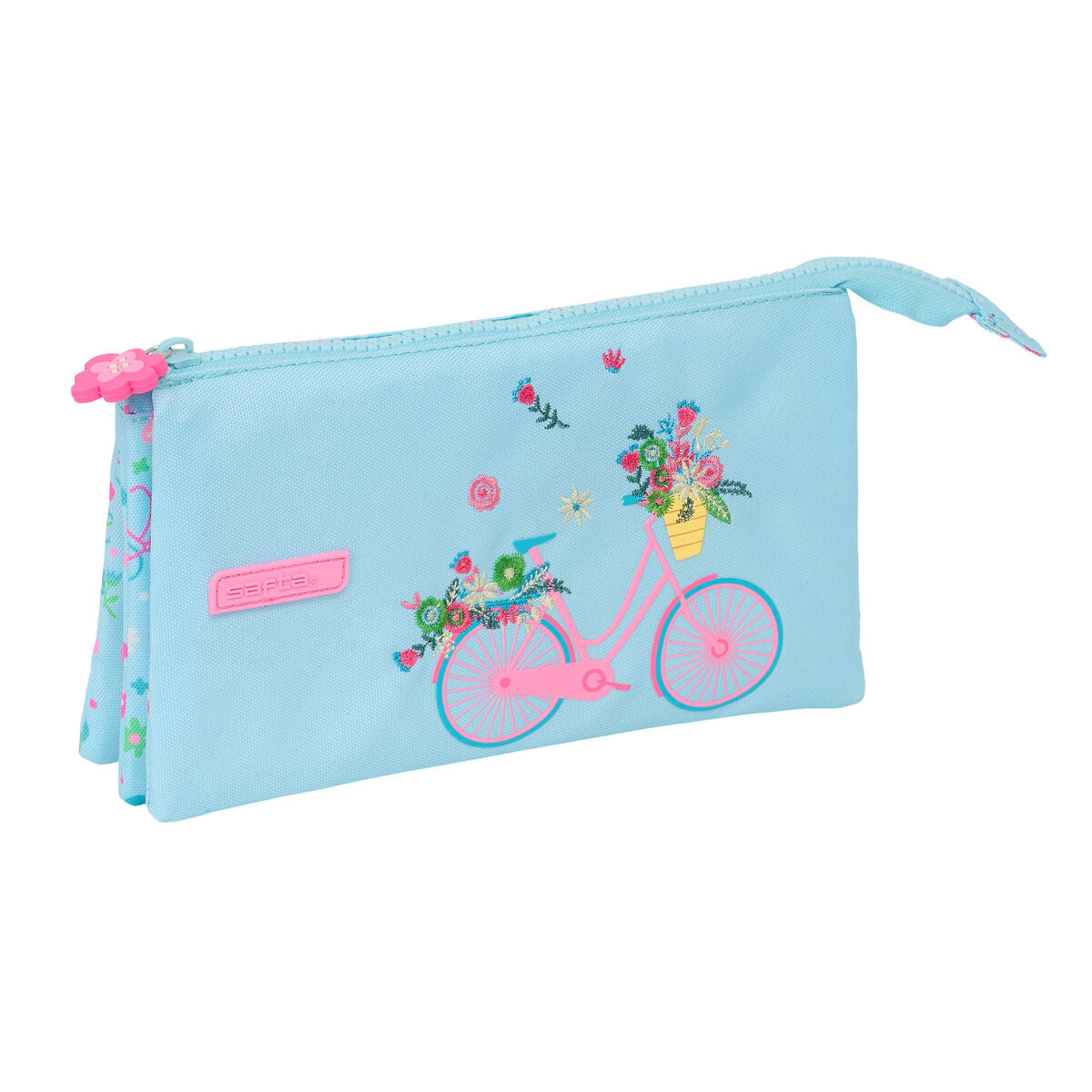 Mokyklinis dėklas Safta Bicicleta Mėlyna 22 x 12 x 3 cm