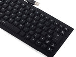 Silikono gumos klaviatūra juoda usb be triukšmo
