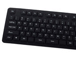 Silikono gumos klaviatūra juoda usb skaitmeninė