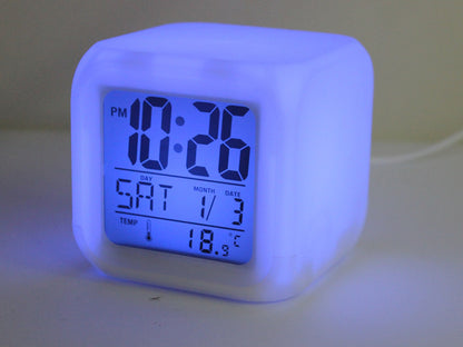 Žadintuvas lcd termometras chameleonas šviečiantis
