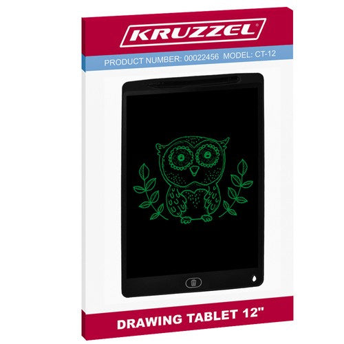 Piešimo planšetė 12" juoda KRUZZEL 22456