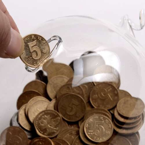 Piggy bank - stiklinė kiaulė Ruhhy 22588