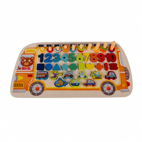 Medinė dėlionė - rūšiuotojas 6 in 1 Kruzzel 22636