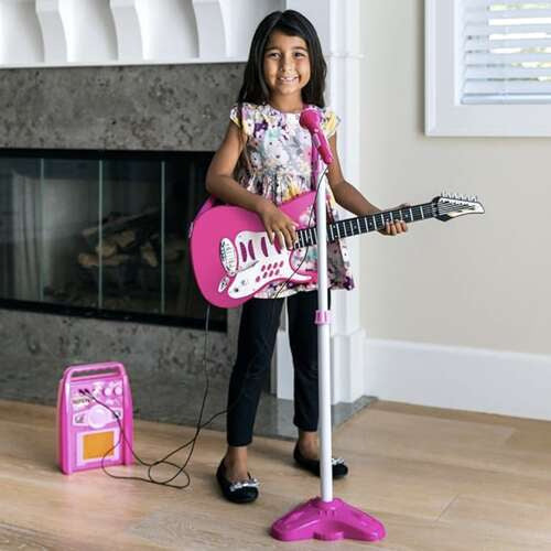 Gitara + mikrofonas + stiprintuvas rose 22407