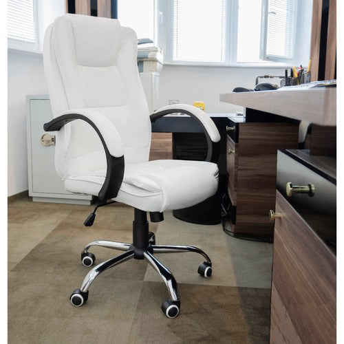 Biuro kėdė eko oda - balta Malatec 23240