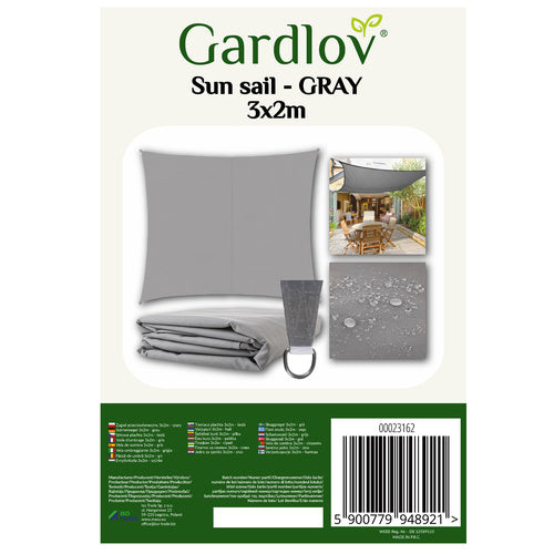 Šešėlinė burė 3x2m - pilka Gardlov 23162