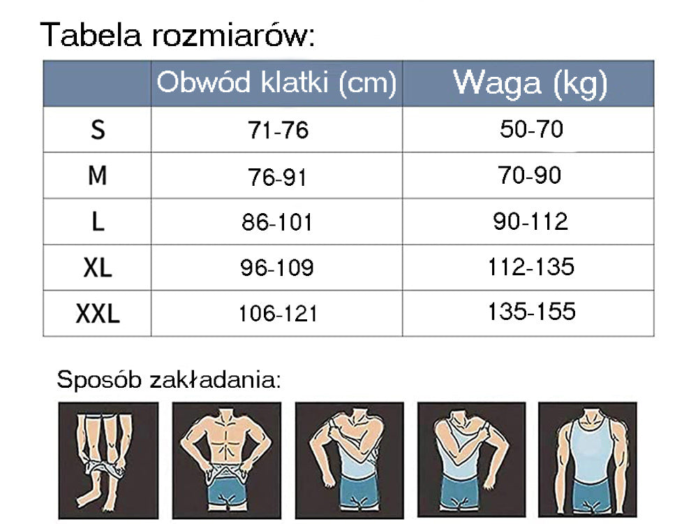 Vyrų lieknėjimo marškinėliai plonas liemenė