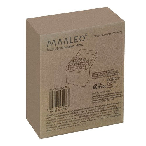 Dvipusiai žymekliai/tušinukai - 40vnt MAALEO 24102