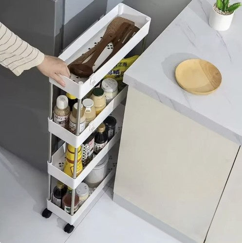 Virtuvės/vonios kambario lentyna ant ratukų Ruhhy 24291