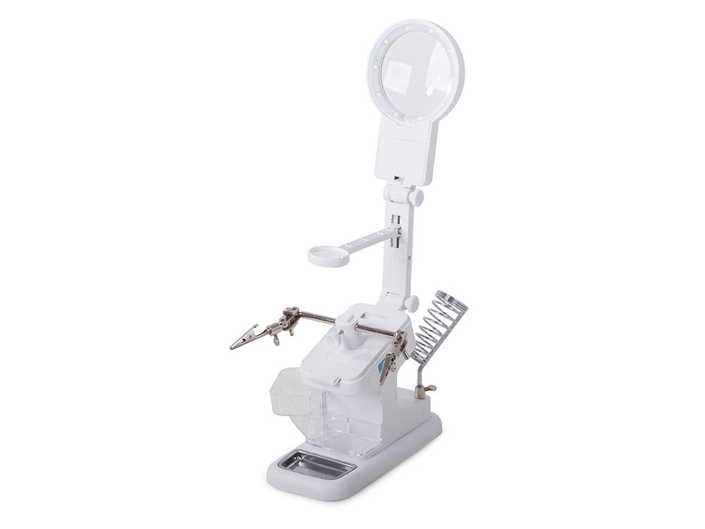 Trečiosios rankos lutteris 10 led smd lutter rankenė 25x