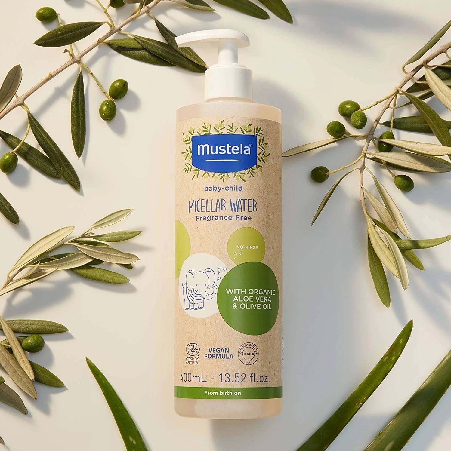 Mustela Organic micelinis vanduo 400ml