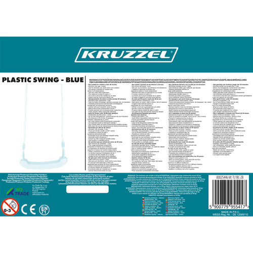 Plastikinės sūpynės - mėlynos 25446