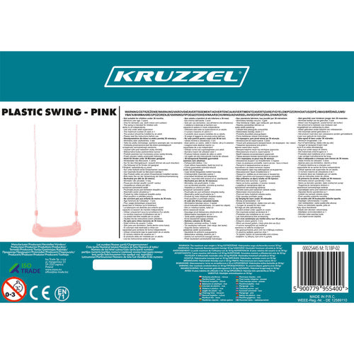 Plastikinės sūpynės - rožinės spalvos 25445