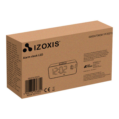 Žadintuvas - LED laikrodis Izoxis 24736