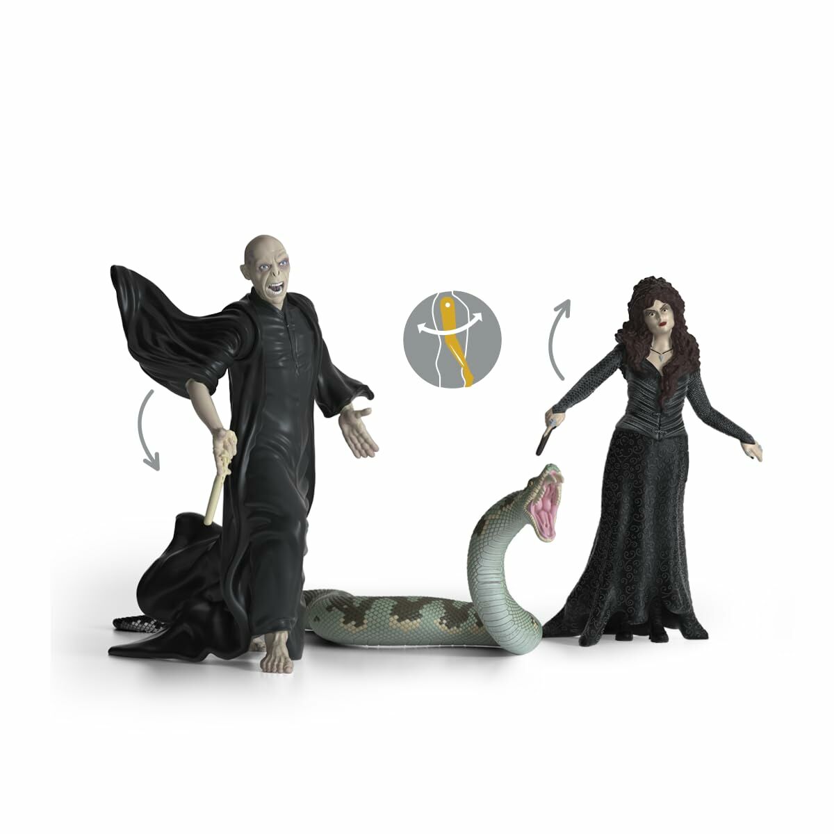 Veiklos rodikliai Schleich Voldemort, Nagini and Bellatrix (3 vnt.)