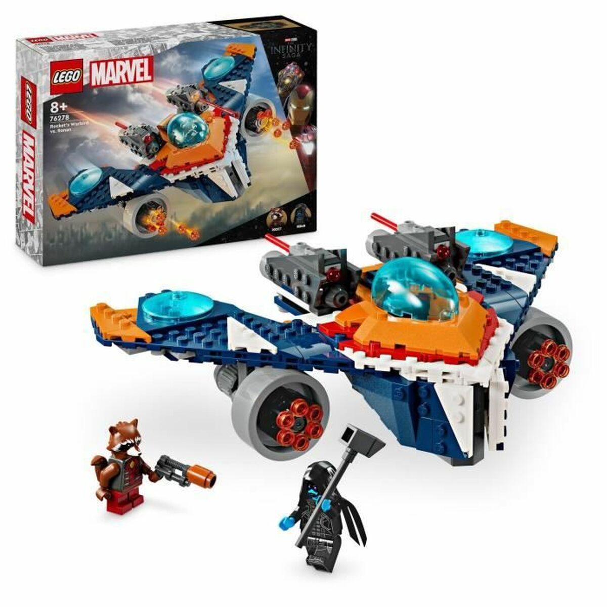 Statybos rinkinys Lego 76278 Marvel: Rocket vs. Ronan's Spaceship Spalvotas 290 Dalys