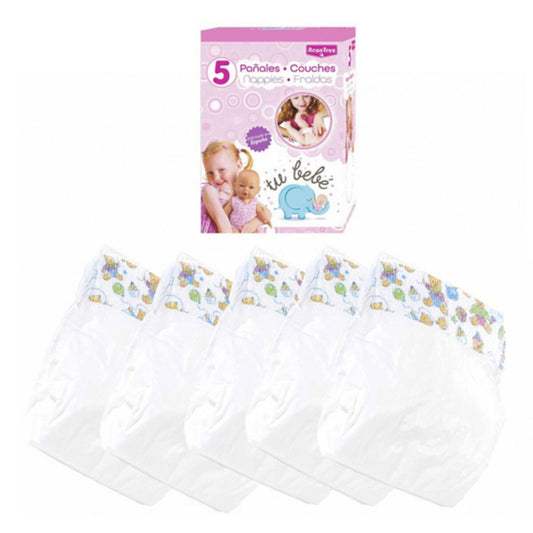 Lėlių aksesuarai Diapers Box RosaToys