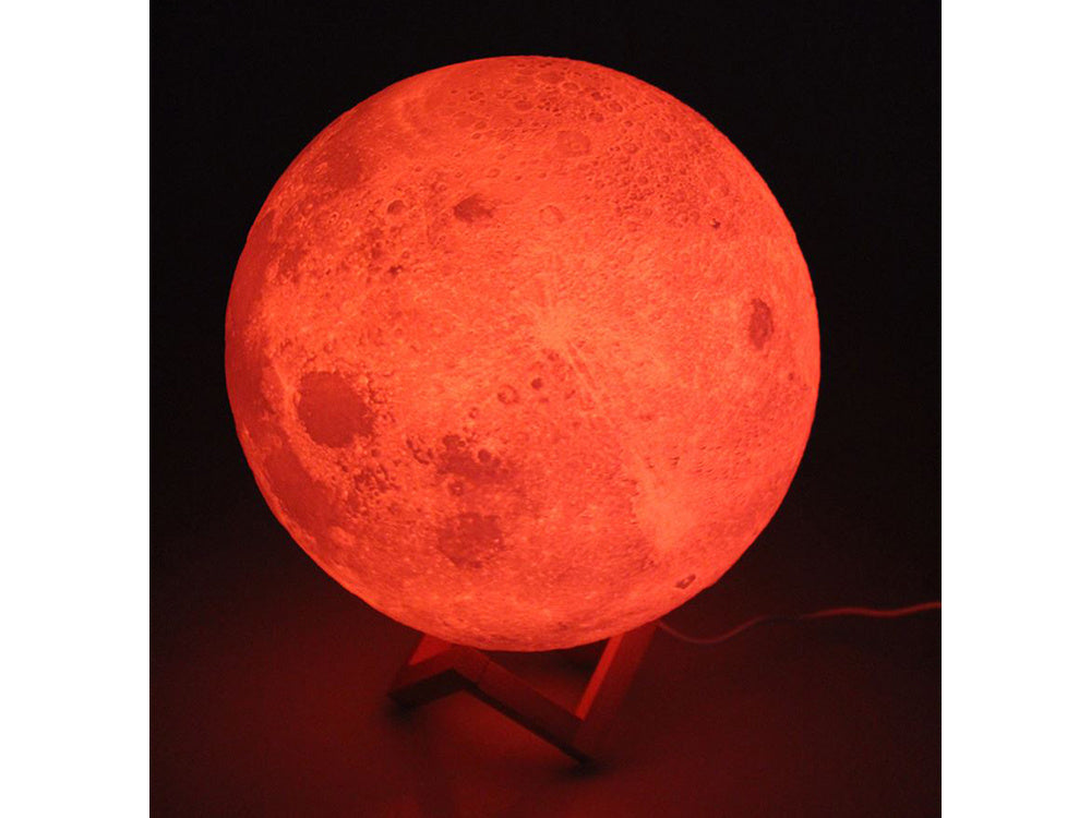 3d rgb mėnulio naktinė šviesa su nuotolinio valdymo pulteliu