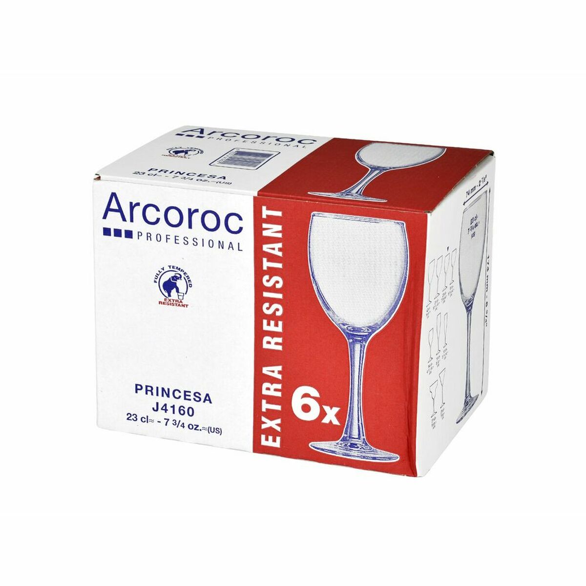 Stiklinės Arcoroc Princess 6 vnt. 23 cl