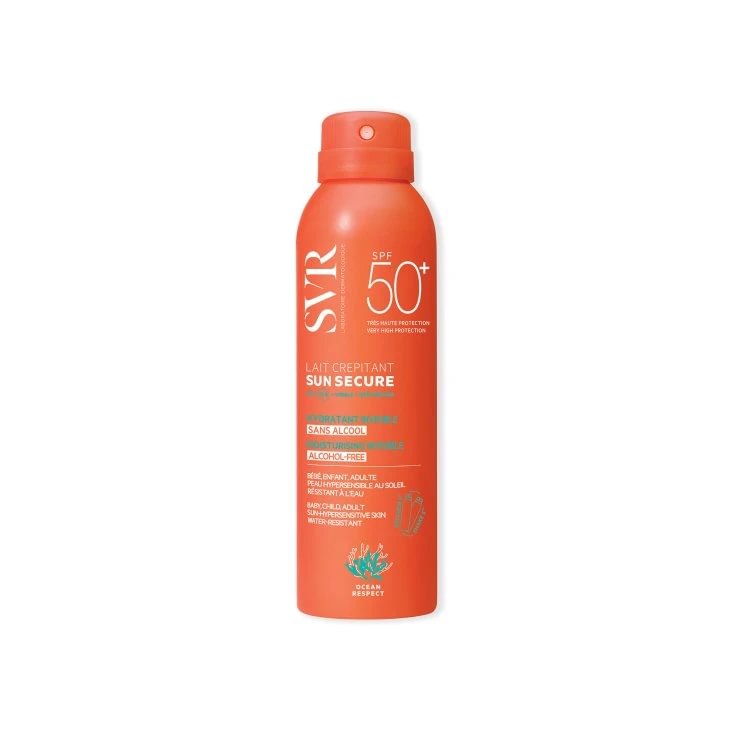 SVR Sun Secure Lait Crepitant Sunscreen Spf50+ purškiklis nuo saulės 200 ml