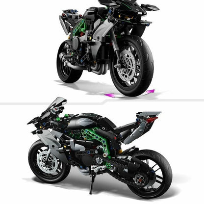 Statybos rinkinys Lego Technic 42170 Kawasaki Ninja H2R Juoda 643 Dalys