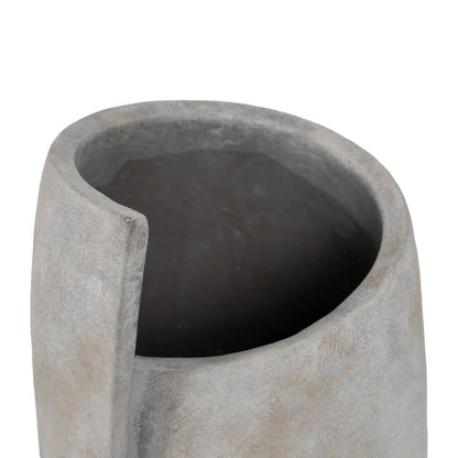 Vaza Pilka Cementas Veidas 21 x 18 x 32,5 cm