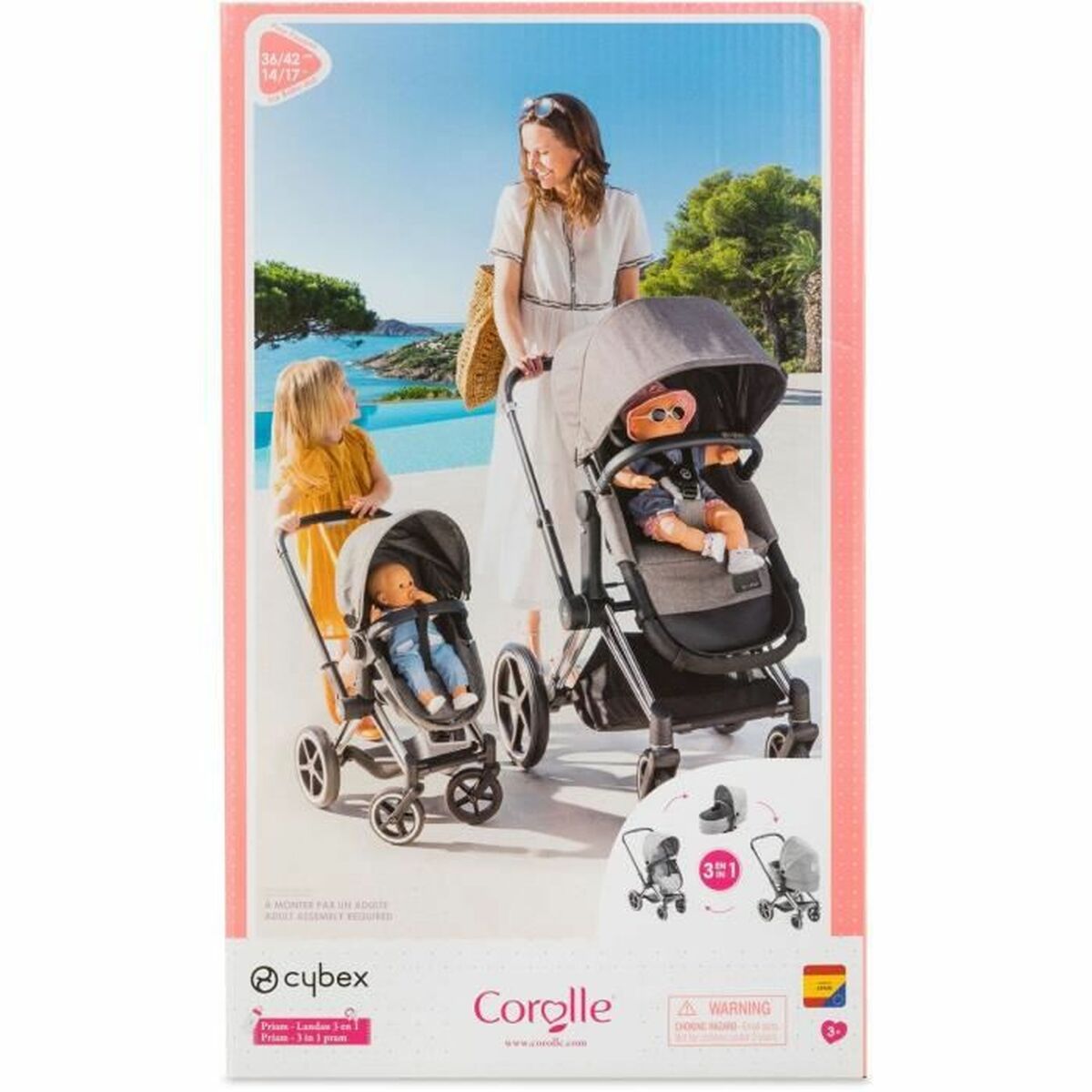 Lėlių vežimėlis Corolle Cybex 3 in1 Pram (62 x 70 x 40,5 cm)