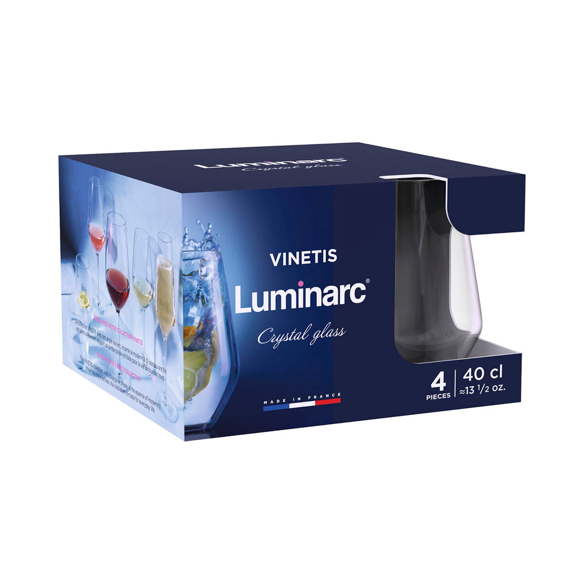 Stiklinių rinkinys Luminarc Vinetis Skaidrus stiklas 400 ml (4 vnt.)