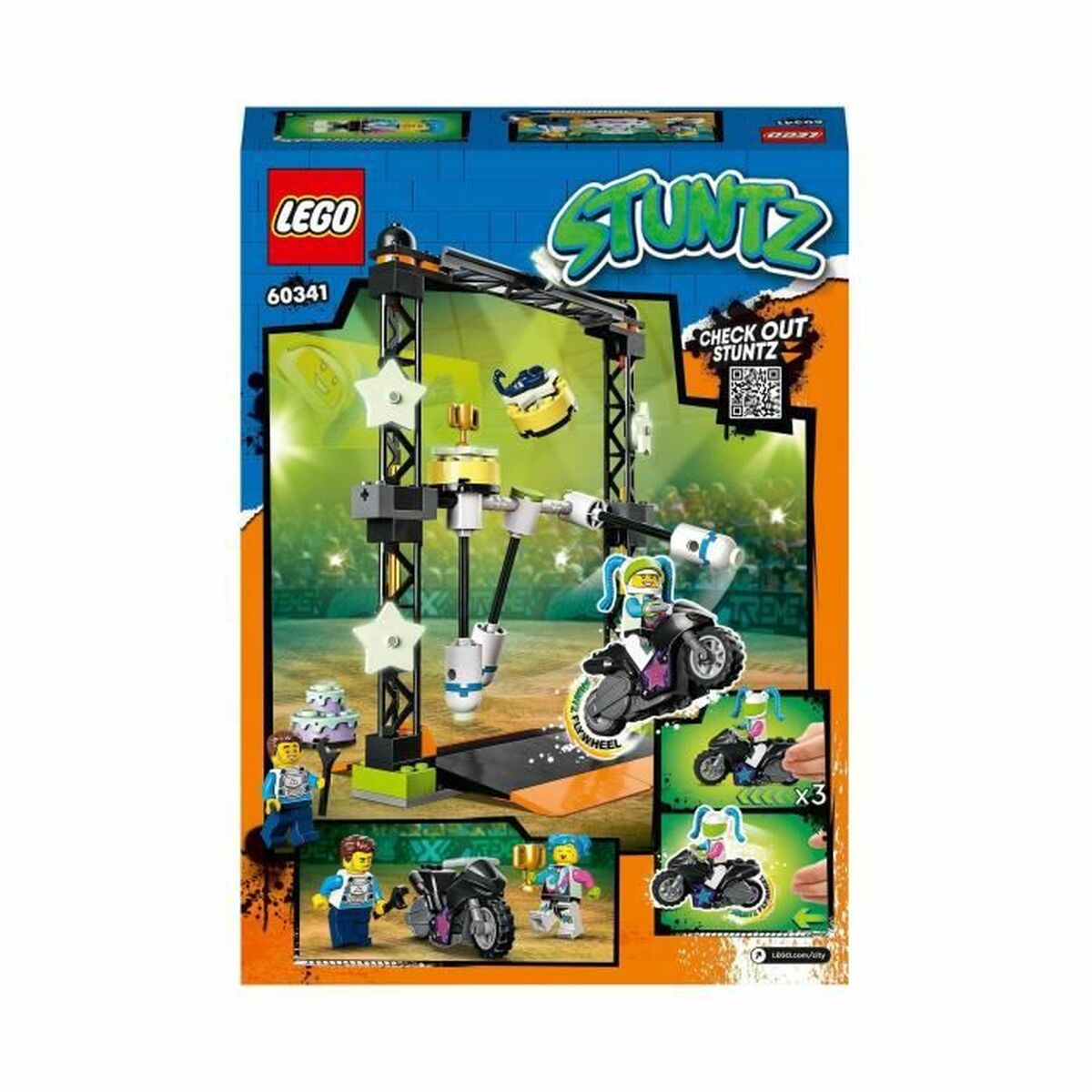 Statybos rinkinys Lego 60341 City Stuntz The Stunt Challenge 117 Dalys