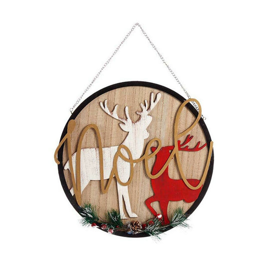 Akrilinių produktų stendas Noel Šiaurės elnias 29 x 1 x 29 cm Raudona Juoda Metalinis Balta Medžio MDF