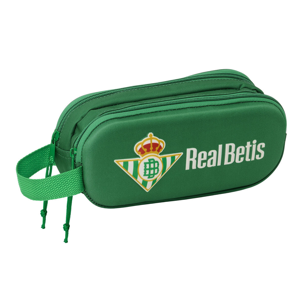 Dvigubas penalas Real Betis Balompié Žalia 21 x 8 x 6 cm 3D