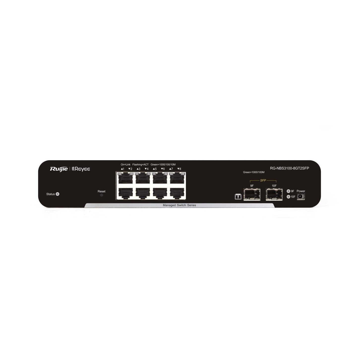 Komutatorius 10 prievadų Ruijie Reyee RG-NBS3100-8GT2SFP (Valdomas)