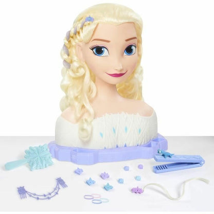 Lėlė kūdikis su priedais Frozen Elsa Deluxe Styling Head