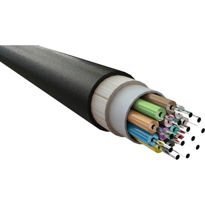 4 skaidulų vienmodis optinis kabelis Excel 205-300 (1 m, LSZH, Dca(s2-d2-a1), OS2, 9/125, 1000N, UV)