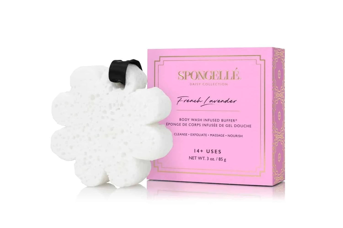 Spongelle Boxed White Flower French Lavender parfumuota kempinė, 1 vnt.