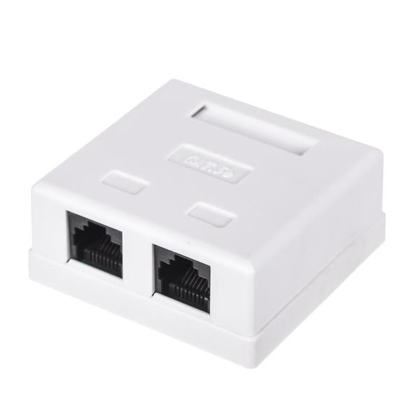 Virštinkinis kištukinis lizdas RJ45 (2 prievadai, UTP CAT6)