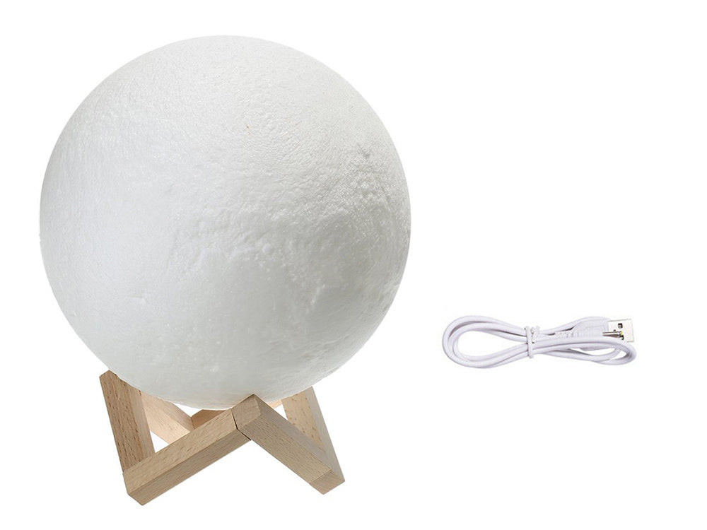 Šviečiantis 3d mėnulio žibintas 8cm naktinė lemputė