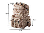 Taktinė išgyvenimo karinė kuprinė 48.5l
