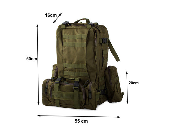 Taktinė išgyvenimo karinė kuprinė 48.5l